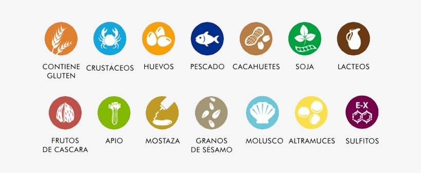 El Consejo De Ministros Ha Dado El Visto Bueno Al Proyecto - Iconos Alergenos Nueva Ley, transparent png download