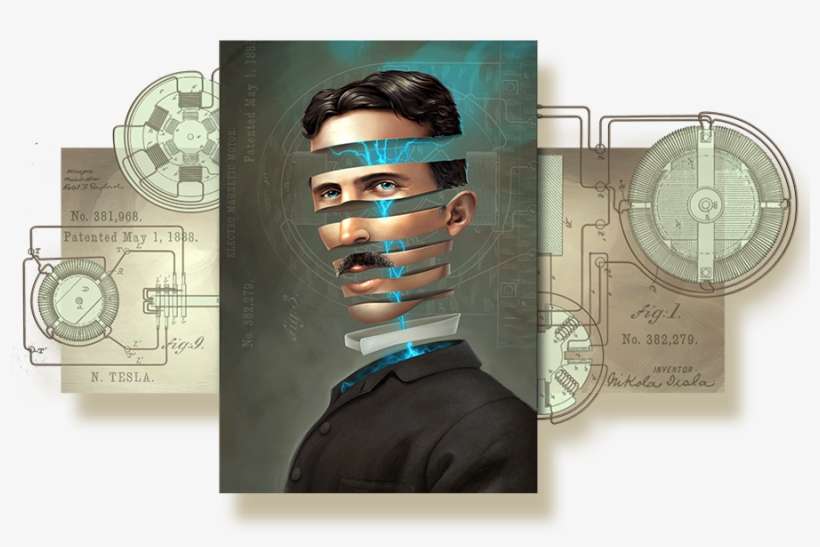Thomas Edison Usually Gets Credit For Many Advances - Nikola Tesla Fine Art, transparent png download