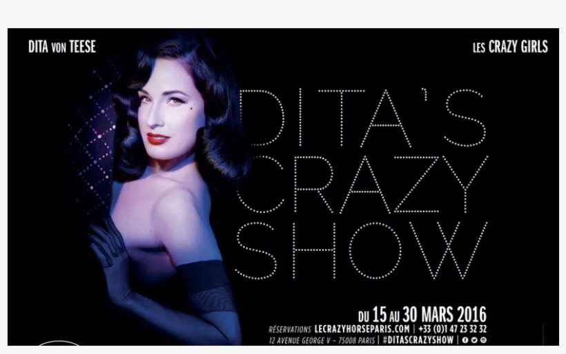 Dita Von Teese Crazy Horse Paris 2015, transparent png download