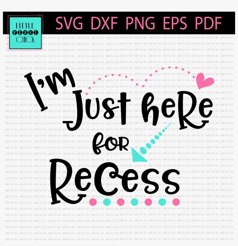 I'm Just Here For Recess - Beach Hair Don T Care Svg Free, transparent png download