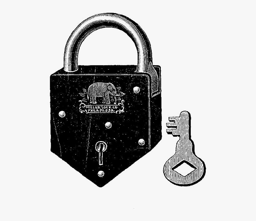 Vintage Locks And Keys Are So Pretty And Interesting - Lock, transparent png download