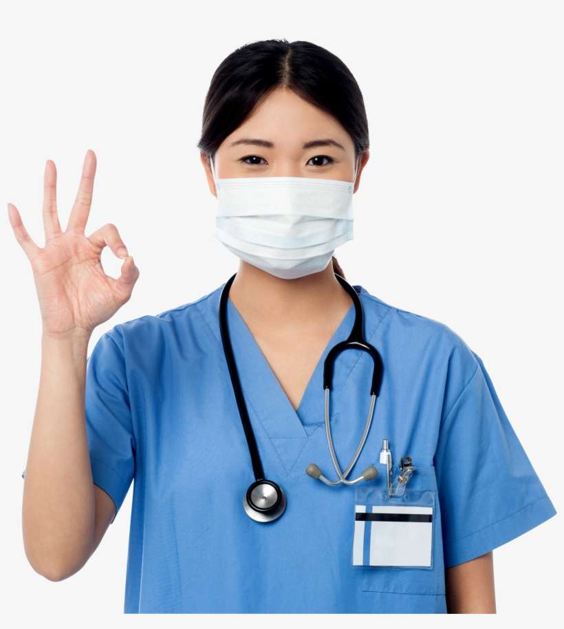 Women Pointing Perfect Symbol Png Image - Surgeon Png, transparent png download