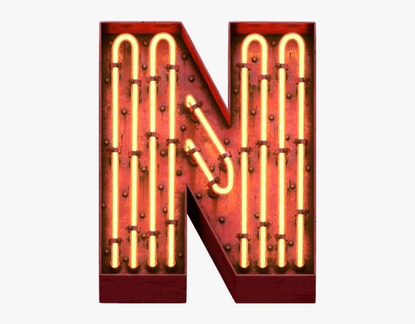 Red Neon Font - Wood, transparent png download