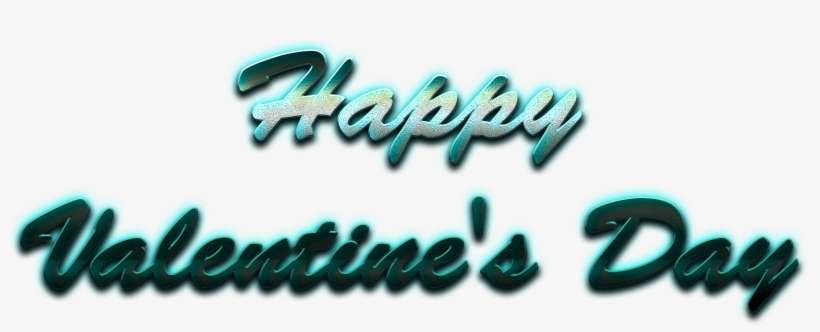 Happy Valentines Day Word Png Free Image - Portable Network Graphics, transparent png download