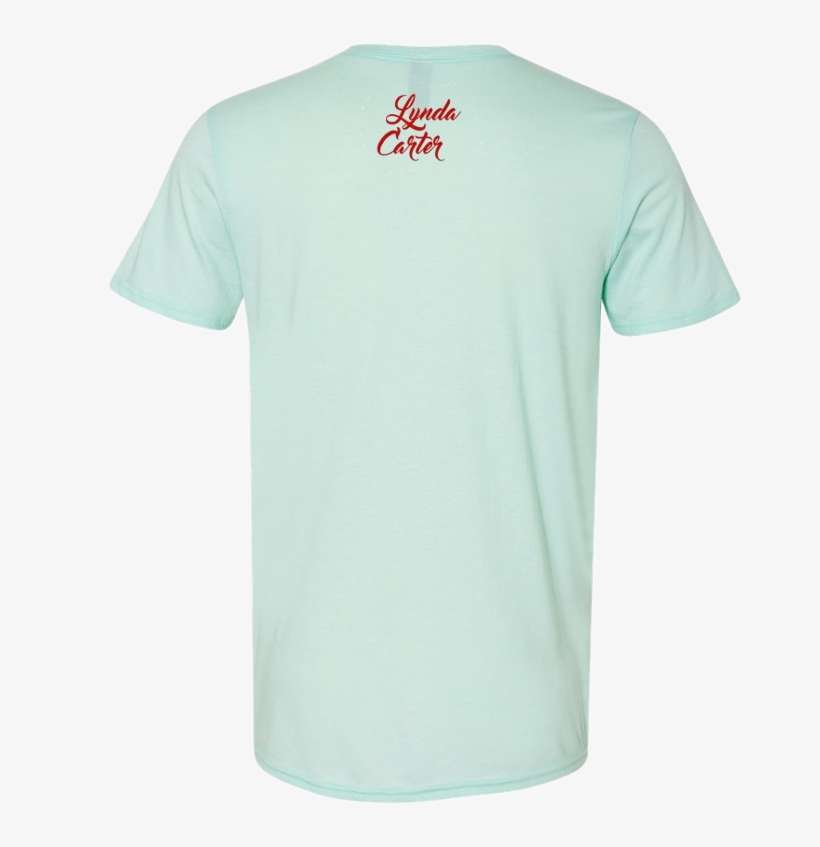 Lynda Carter Unisex Teal Ice Wonder Woman Tee - T-shirt, transparent png download