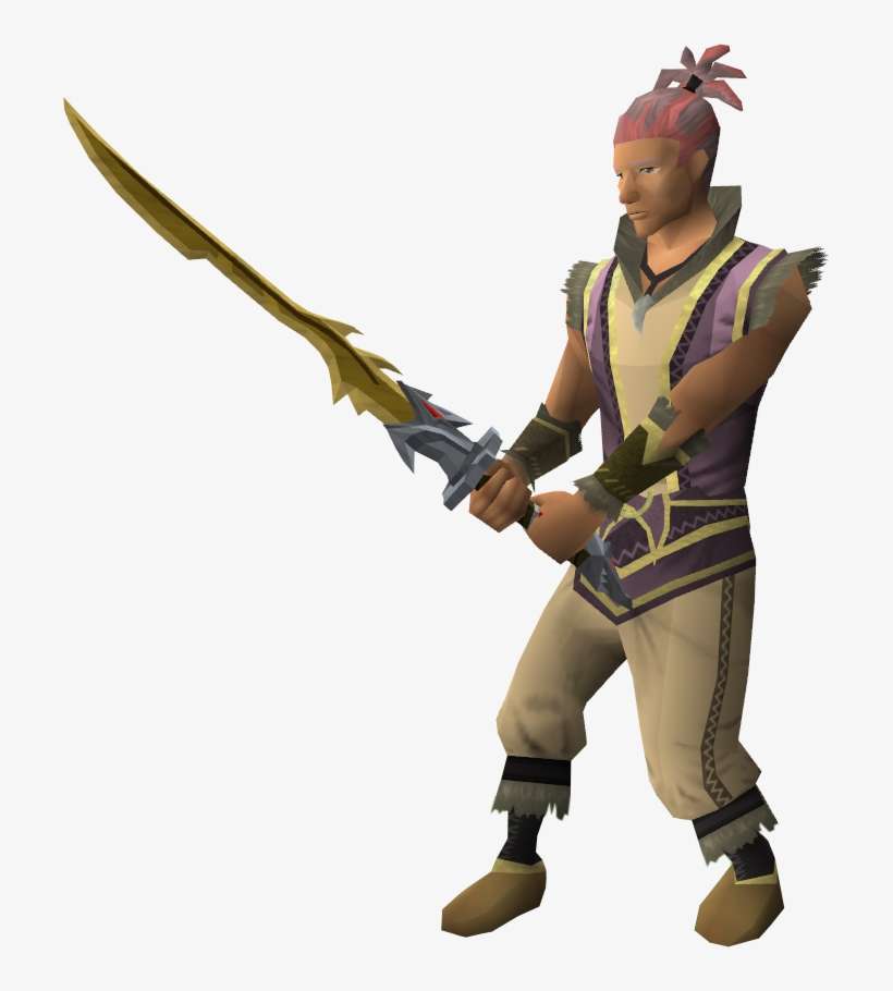Golden Katana Runescape, transparent png download