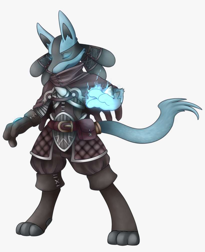 Cecil The Lucario, Character For Pokemon Of Avalon - Lucario Character, transparent png download