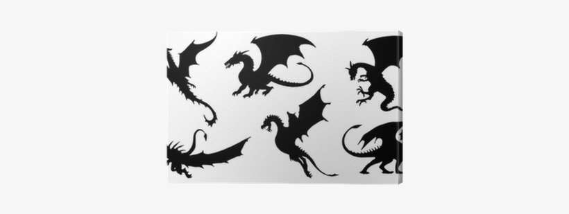 Siluetas De Imagenes De Dragones, transparent png download