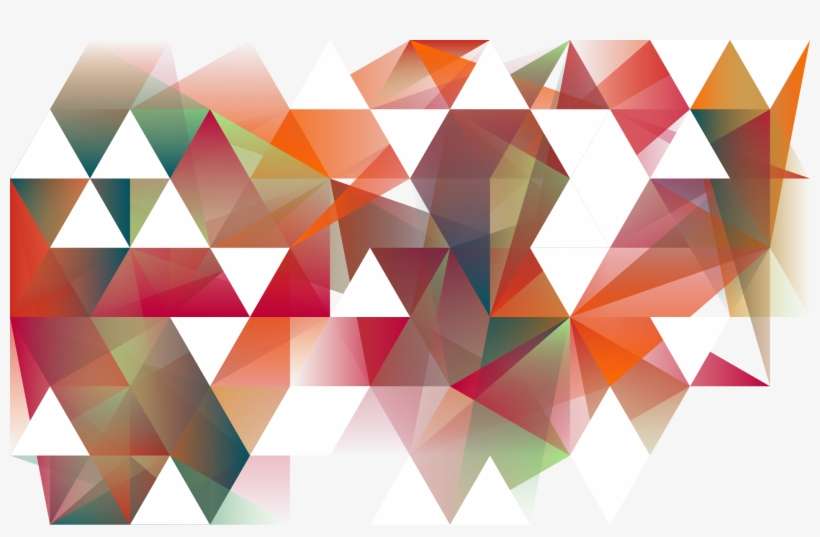 Canvas Gen Polygons White Triangles Nicolas Boutry - Triangle, transparent png download