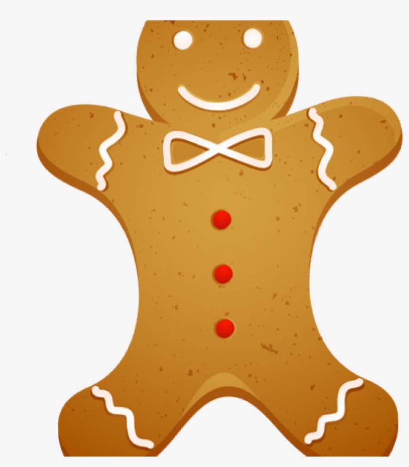 Gingerbread Man Clipart 19 Christmas Gingerbread Man - Gingerbread, transparent png download