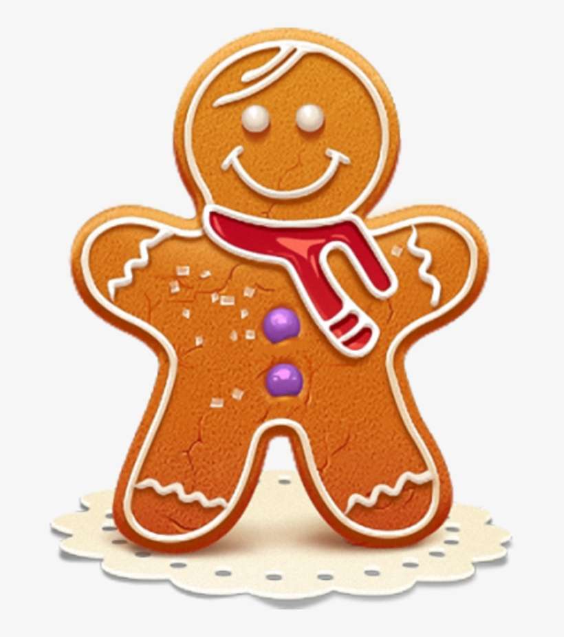 Christmas Gingerbread Man Png Jul Rør Stænger Honningkager - Gingerbread Man Oval Ornament, transparent png download