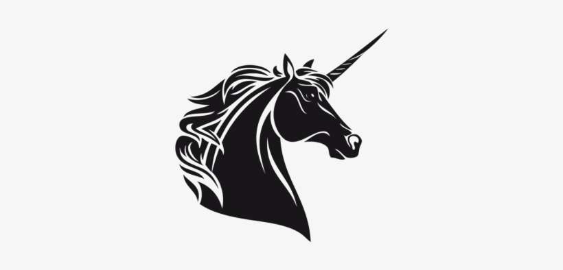 Unicorn Design Greeting Card, transparent png download