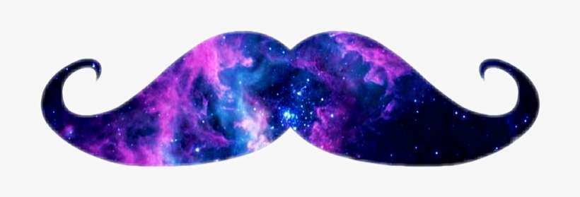 Galaxy Mustache Png - Transparent Galaxy Mustache, transparent png download