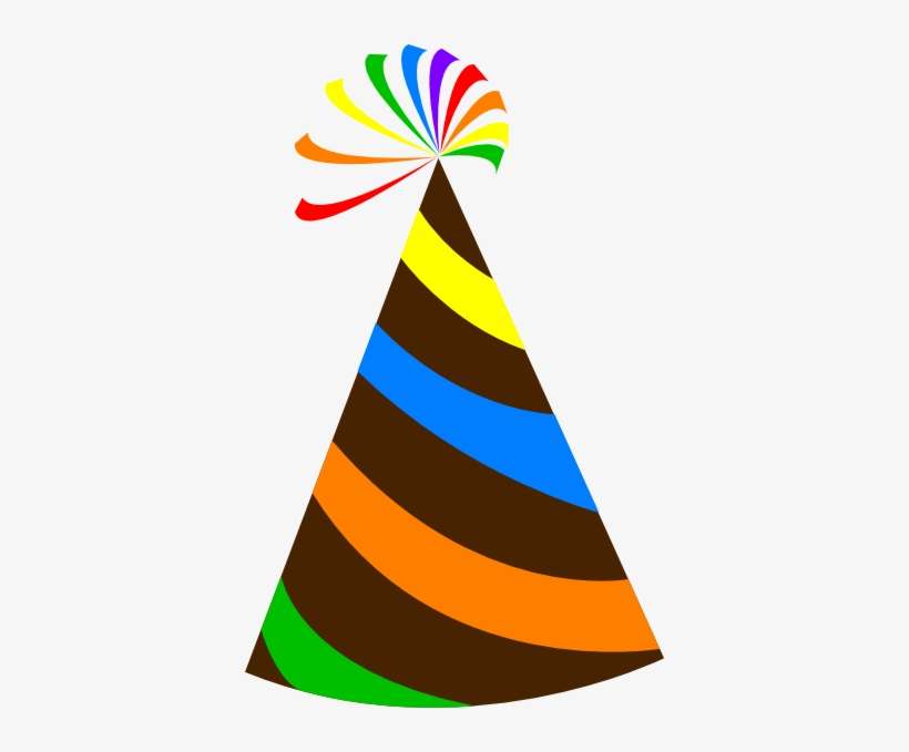 Birthday Hat Png Download - Orange Party Hat Clipart, transparent png download
