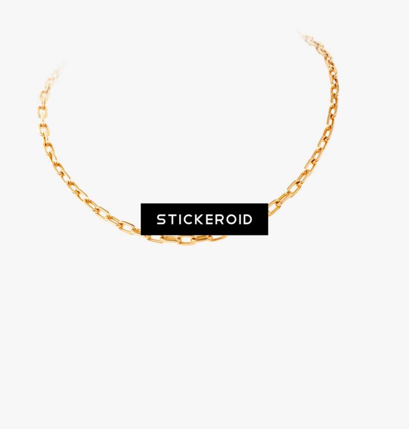 Gold Link Chain Necklace - Necklace, transparent png download