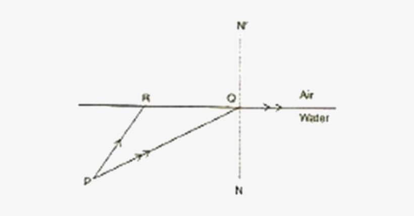 Pq And Pr Are Two Light Rays Emerging From The Object - Diagram, transparent png download