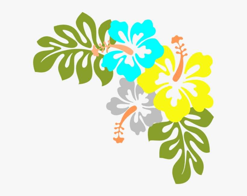 Hibiscus Hawaii Flower Clip Art - Hawaiian Flowers Transparent Background, transparent png download