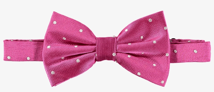 Bow Tie Silk Pink Spotted - Pink Bowtie Png, transparent png download