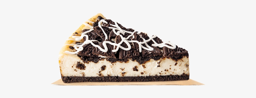 Our Irresistible Oreo® Cookie Cheesecake Is Served - Fast Food Cheesecake, transparent png download