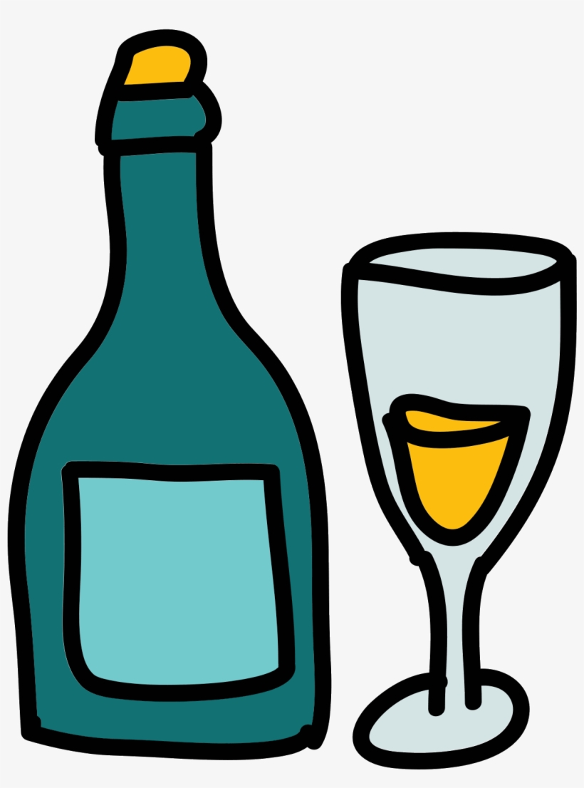 Champagne Bottle Icon - Champagne, transparent png download