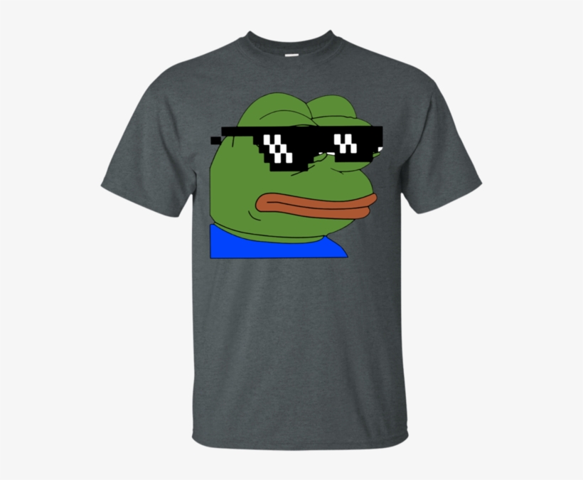 Pepe Thug Life Glasses T-shirt - T-shirt, transparent png download