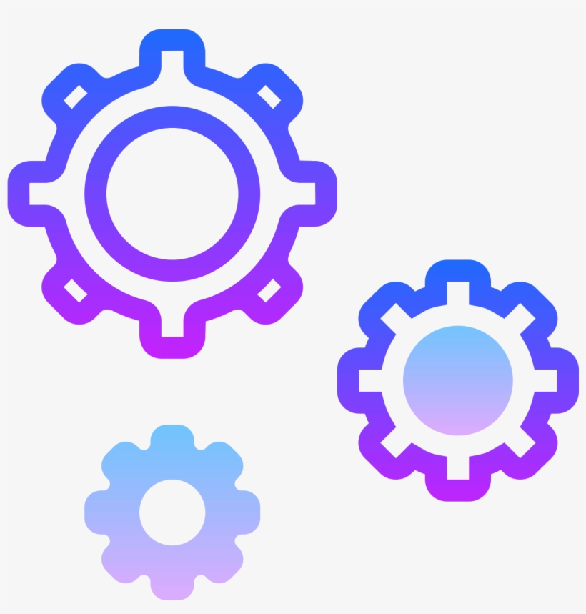 This Icon Has Three Gears In A Triangular Shape That - Business Administration Icon Png, transparent png download