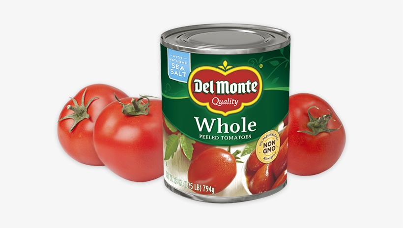 Whole Peeled Tomatoes - Del Monte Petite Cut Diced Tomatoes 28 Oz. Can, transparent png download