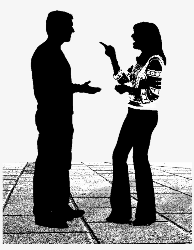 Couple Talking Cropped - Idioms French, transparent png download