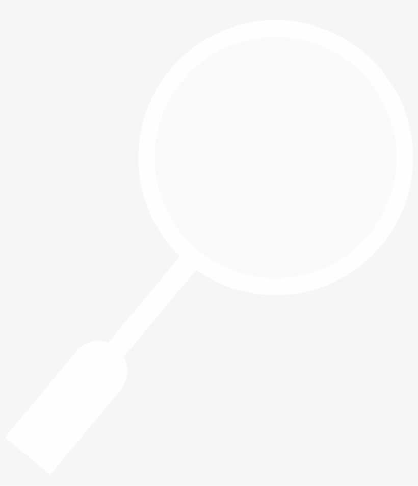 Magnifying Glass White Icon - Cocoa Bean, transparent png download