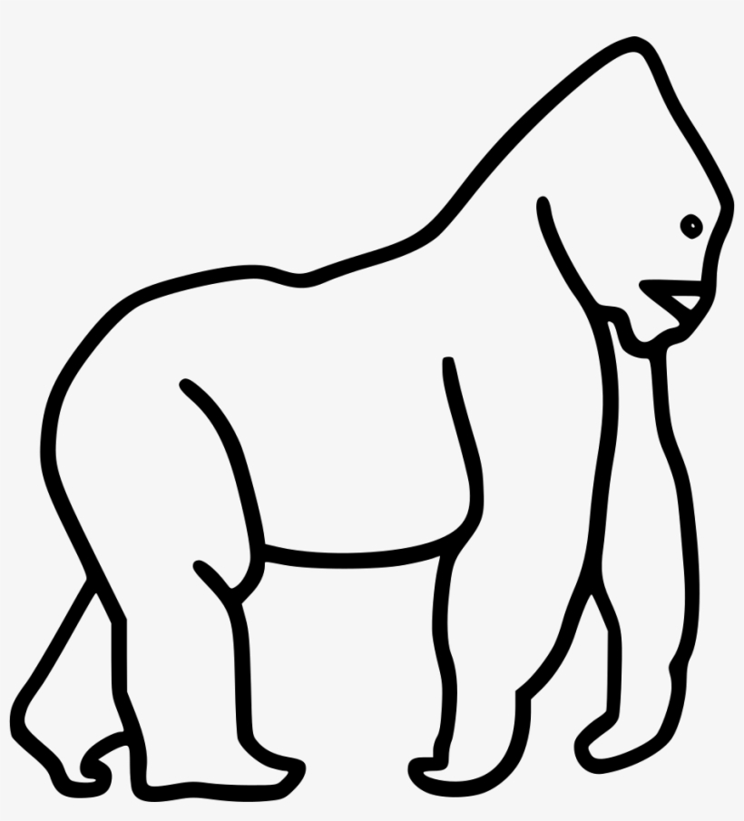 Gorilla Comments - Gorilla, transparent png download