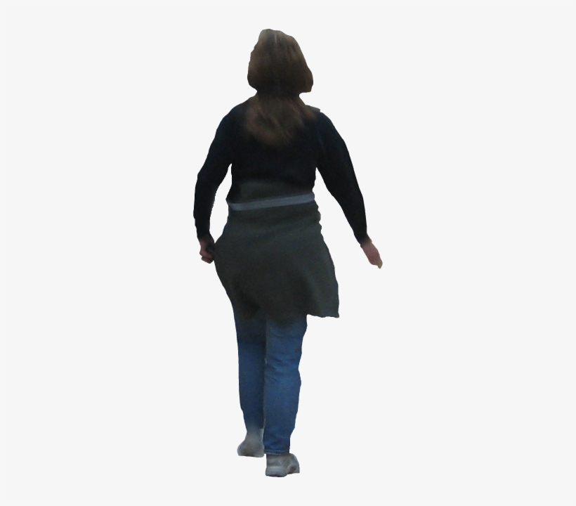 Blurry Woman 1 Woman Walking Png - Girl Walking Away Png, transparent png download