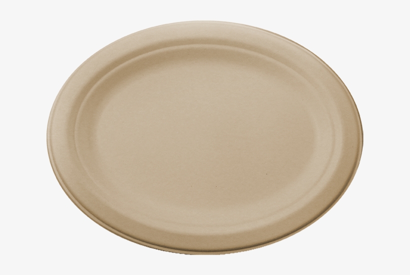 10" Fiber Oval Plate - Fiber, transparent png download