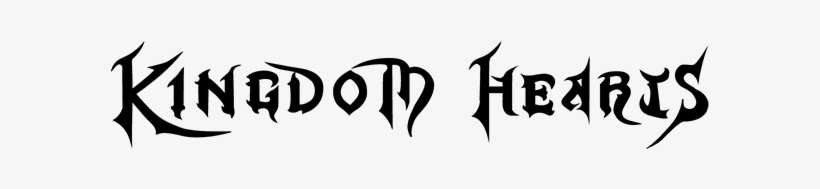 Kingdom Hearts Logo Black And White, transparent png download