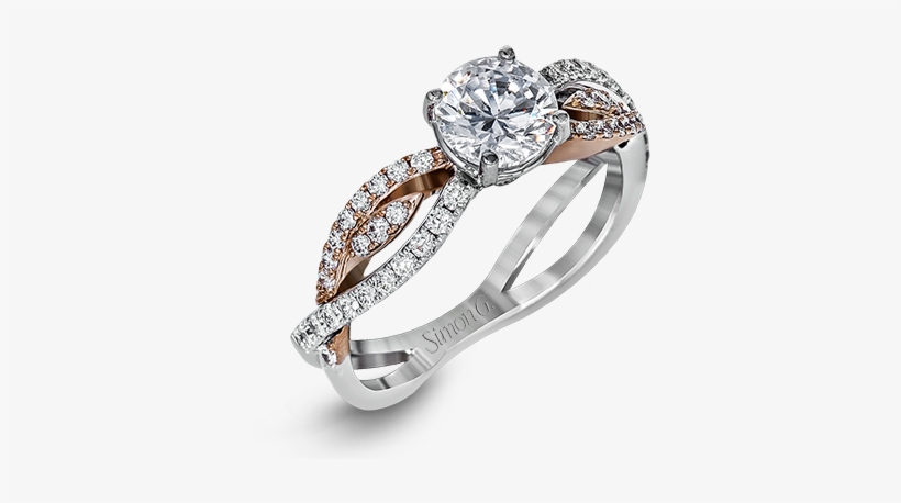 Dr352 White 18k Semi - Simon G. Dr352 Fabled Engagement Ring Setting, transparent png download