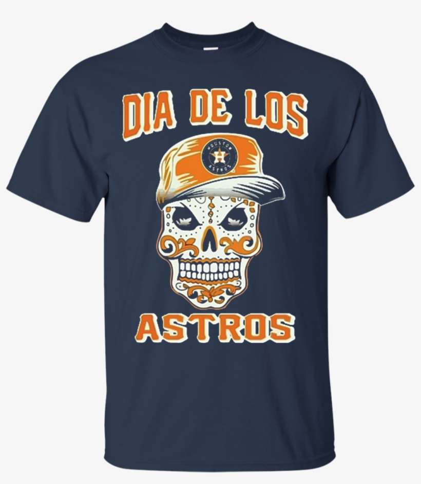 Dia De Los Astros Houston Astros Fan Cotton T Shirt - Dia De Los Muertos Houston Astros, transparent png download