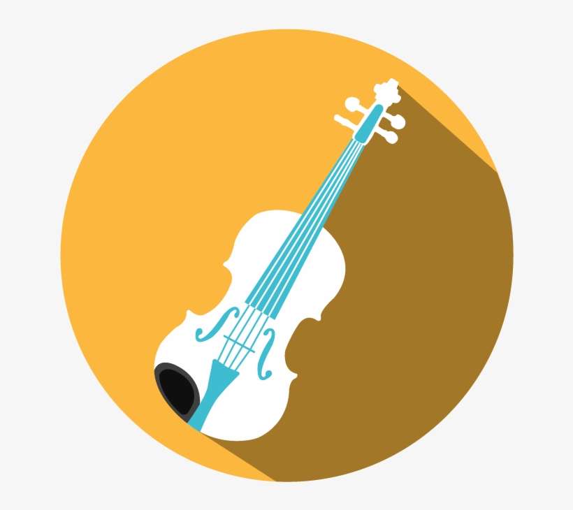 Violin Instrument Icons-02 - Violin Circle Logo Png, transparent png download
