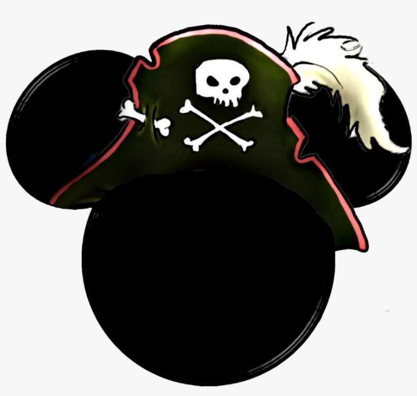 Mickey Heads Speciall For Pirates Party - Minnie Pirate Ear Png, transparent png download