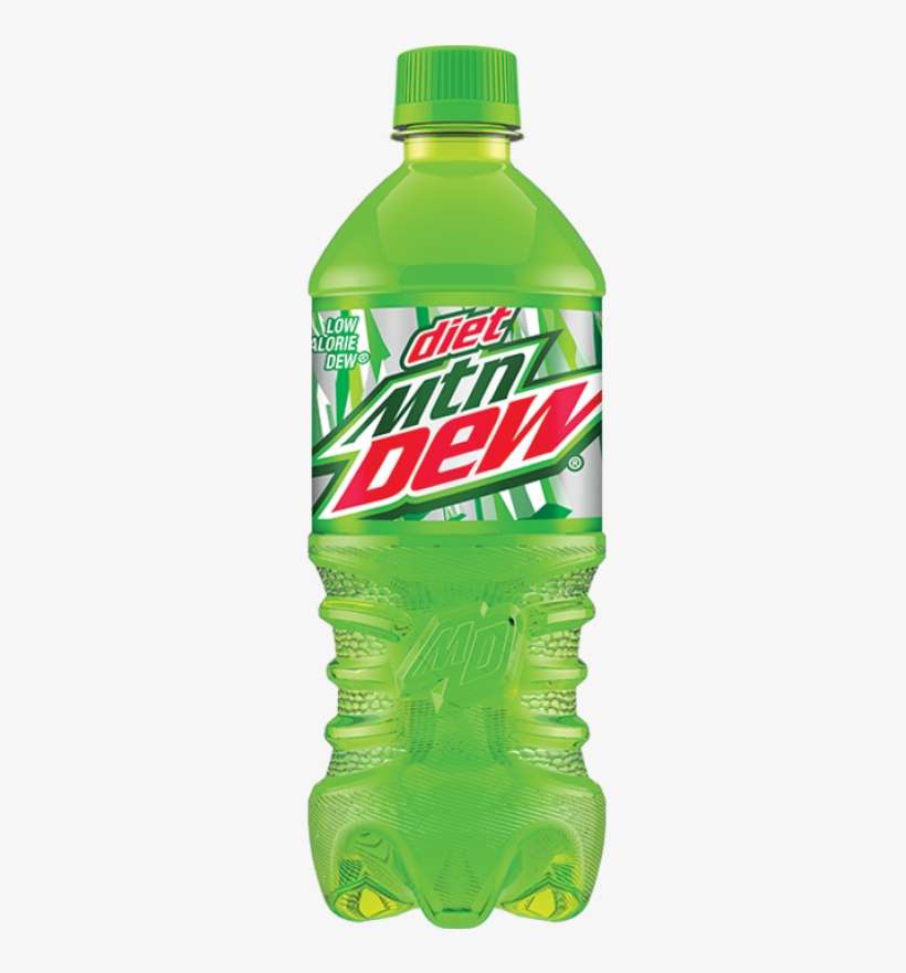 More Views - Diet Mountain Dew 20 Oz Bottle, transparent png download