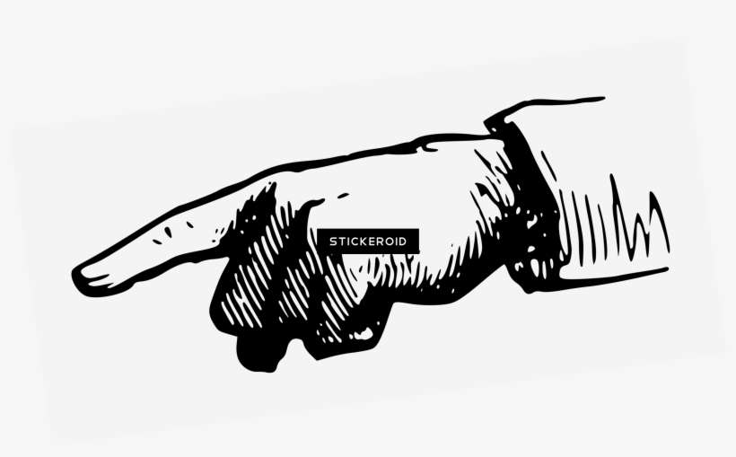 Pointing Finger Left - Index Finger, transparent png download