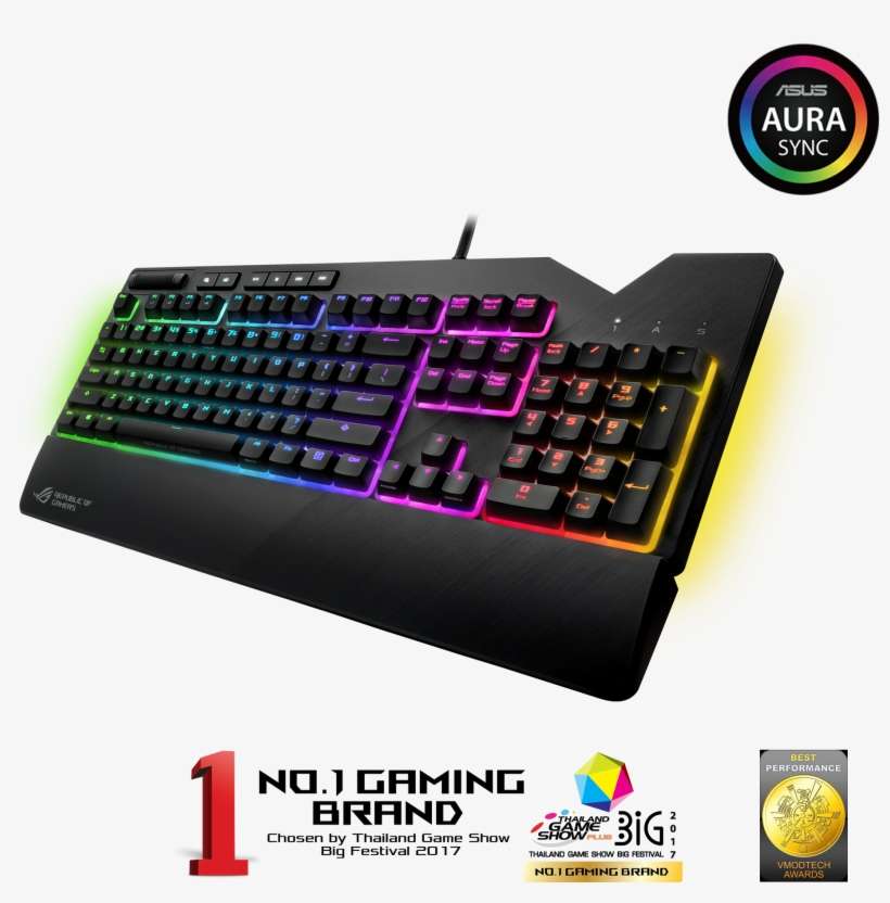 Keyboard Asus Xa01 Rog Strix Flare (blue-switch) (thai) - Asus Rog Strix Flare, transparent png download