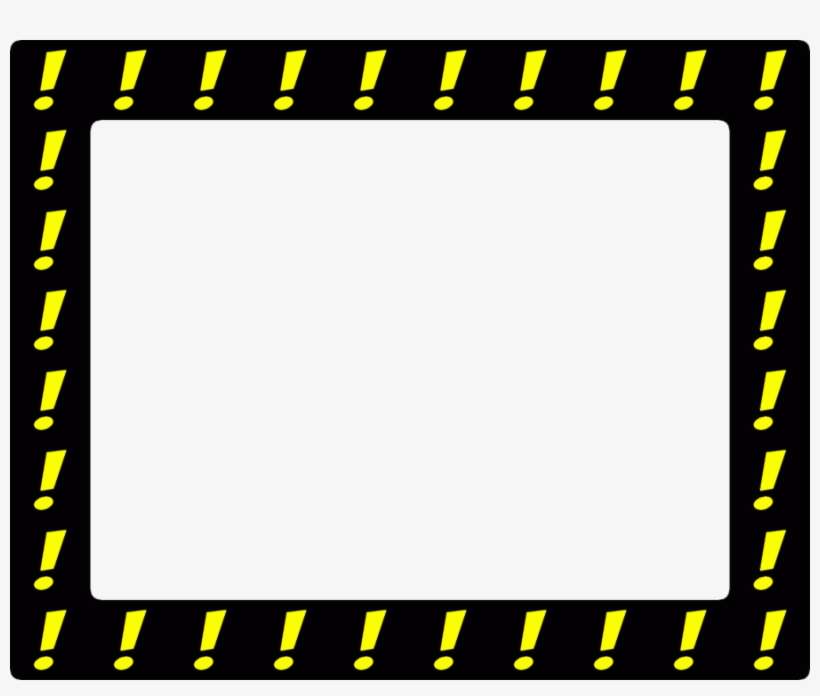 Exclamation Point Frame Clipart Picture Frames Exclamation - Exclamation Mark Frame, transparent png download