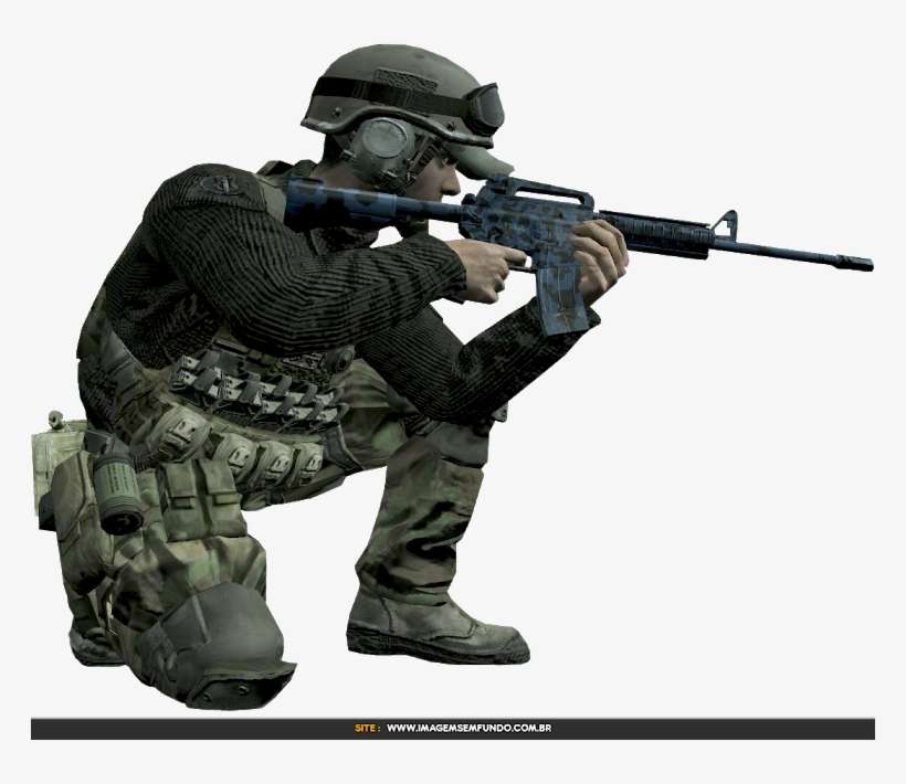 Imagem Sem Fundo - Call Of Duty 4 Mw Soldier, transparent png download