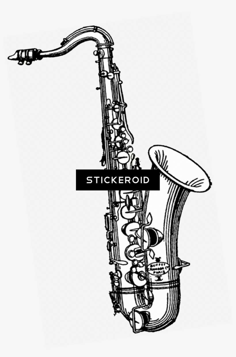 Saxophone Illustration - Saxophones Illustration Vintage Png, transparent png download