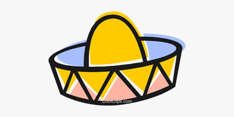 Mexican Hat Royalty Free Vector Clip Art Illustration, transparent png download