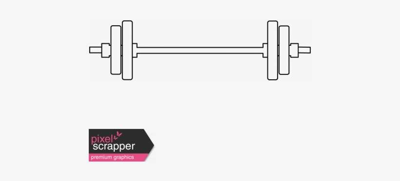 Move Illustration - Barbell Weights - Barbell Graphic, transparent png download