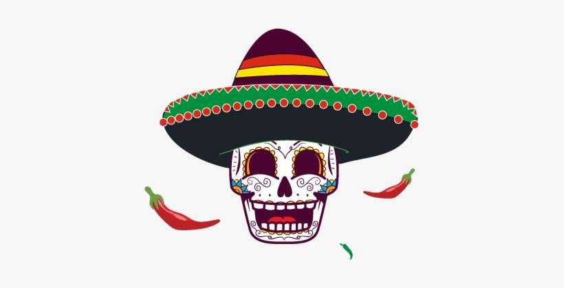 Chalco's Mexican Grill - Calaveras Mexicanas Con Sombrero, transparent png download
