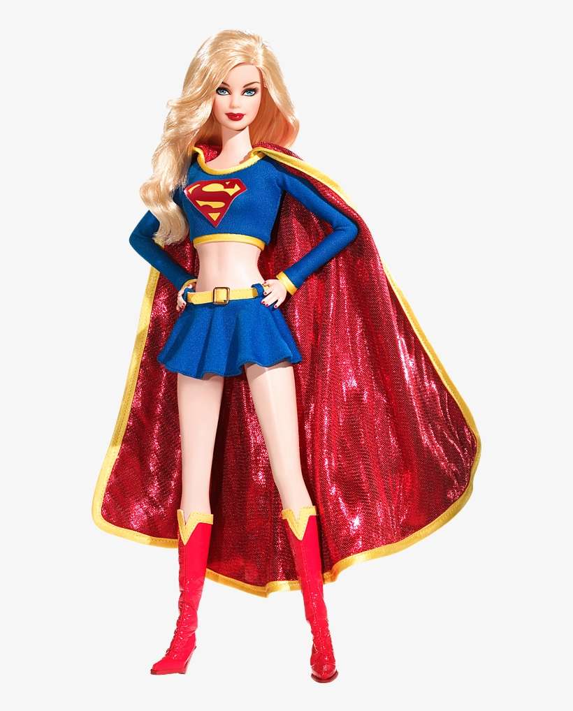 Supergirl - Supergirl Barbie Dolls, transparent png download
