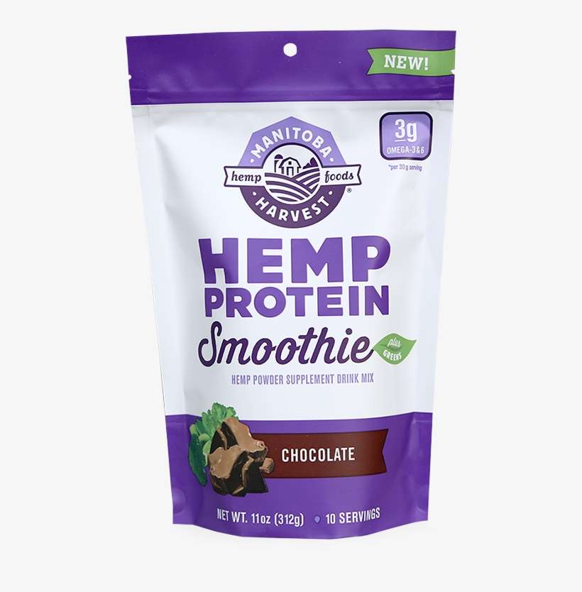 Hemp Protein Smoothie Chocolate - Manitoba Harvest - Hemp Protein Smoothie Chocolate, transparent png download