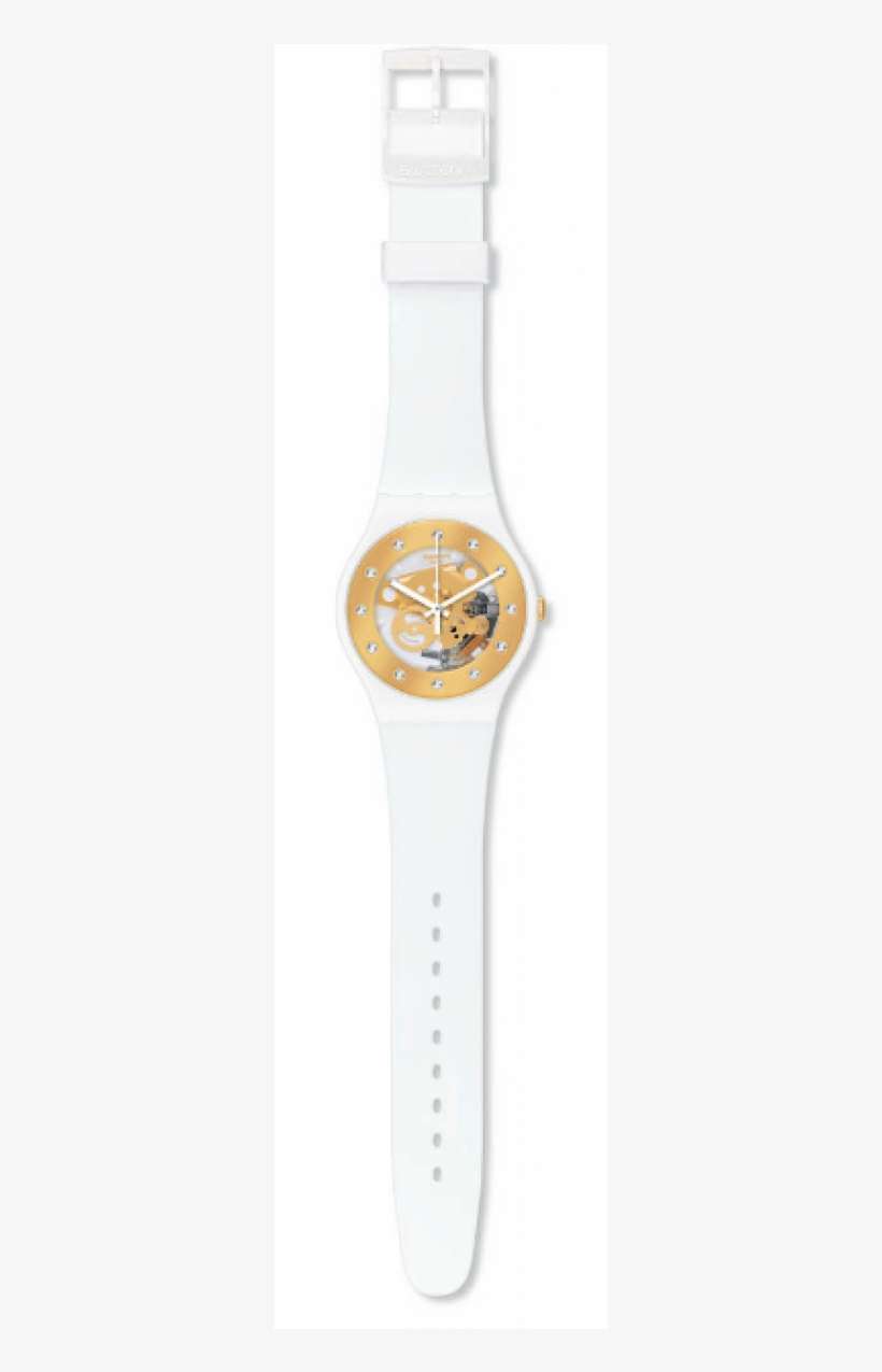 Swatch Sunray Glam, Suoz148, Women Watch, White, transparent png download