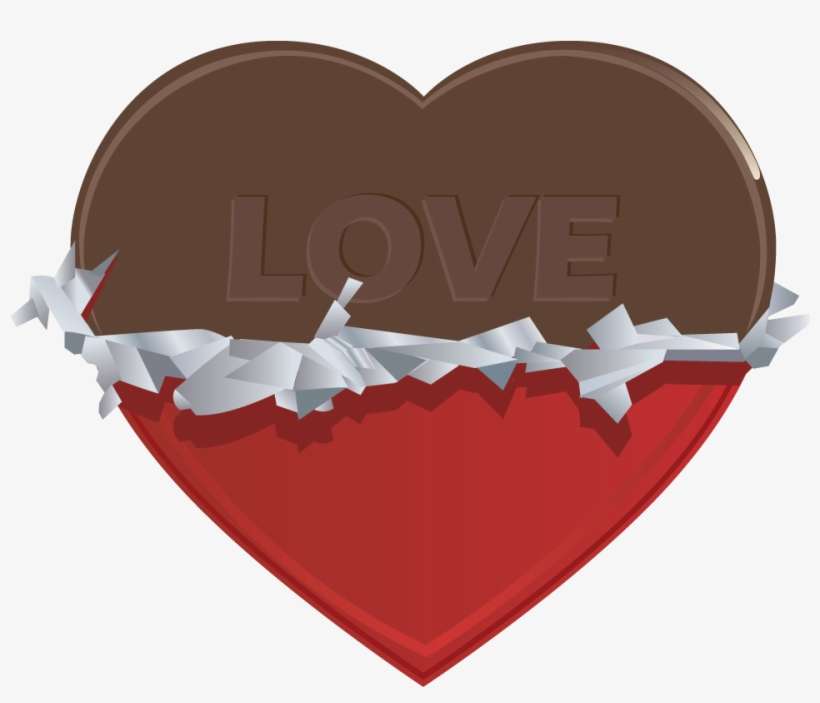 Chocko Heart Png Clipart - Corazón De Chocolate En Png, transparent png download